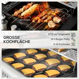 Outsunny Grillwagen schwarz
