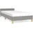 vidaXL Bettgestell 100 x 200 cm Hellgrau