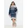 laurasøn Midikleid Navyblau L