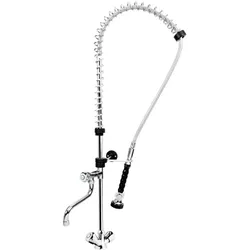 BE-GASTRO I Profi Gastro Geschirrbrause Einloch "Premium" Drehgriff inkl. Wasserhahn, Mischbatterie & Drehgriff I Gastrobrause, Gastronomie Armatur