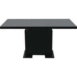 vidaXL Ausziehtisch 80 x 75 x 80 cm hochglänzend schwarz