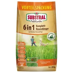 Substral Naturen 6in1 Komplett Rasendünger, mit Sofort und Langzeitwirkung 20 kg 8748