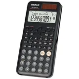 OSALO Taschenrechner Multifunktionale wissenschaftliche, 240 Funktionen 2-zeiliges Display Solar Batterie grau|orange|schwarz