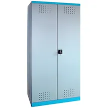 Güde Garten-Geräteschrank Stahl 92,5x38x193 cm grau matt