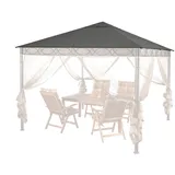 QUICK STAR Ersatzdach 3x3m Stil Pavillon Grau RAL 7012