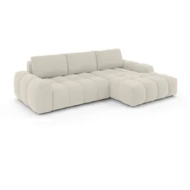 OTTO home Ecksofa OTTO HOME "AZITA L-Form, 270 cm - OTTO. Verlässliche Qualität.", beige, B:270cm H:84cm T:166,5cm, 100% Polyester, Sofas, Ecksofa, wahlweise als Schlafsofa m. Bettkasten, Bubble-Optik