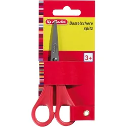 herlitz Bastelschere 13,5cm spitz farbig sortiert