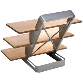 All'Grill Räucherbrett Treppe 30 x 28 x 26 cm Edelstahl weiß