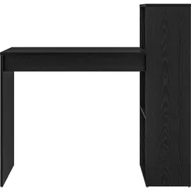 vidaXL Schreibtisch mit Regal Schwarz Eichen-Optik 108 x 55 x 103.5 cm