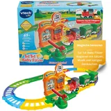 Vtech TUT TUT Baby Flitzer Kleiner Bahnhof – Interaktives Spielset mit Zug, Schranke, Weichen & Magischen Sensoren für Kleinkinder – Musik, Geräusche & Lernspaß