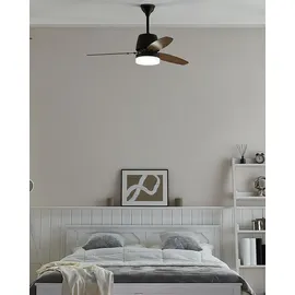 Beliani Deckenventilator mit Licht MLAVA