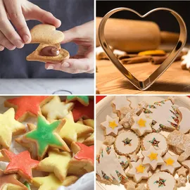 luxuskollektion Ausstechformen Weihnachten Set 30 Stück Edelstahl