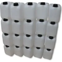 kanister-vertrieb kanister-vertrieb® 20 Stück 5 Liter Kanister Wasserkanister Outdoor Lagerkanister Farbe natur BPA frei DIN45