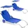 CASARIA Sonnenliege 2er Set klappbar 200 x 60 x 30 cm Blau