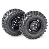 Absima Kompletträder Offroad V Block Crawler schwarz 2er Pack (2500031)