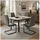 Hti-Living Schwingstuhl SallyP Kunstleder grau 4er Set