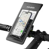 VEN-DENS Tiefe, wasserdichte Handyhalterung für Fahrrad/Fahrräder für Smartphones von 11,7 cm bis 17,3 cm (universelle Kompatibilität), 360°-Rotationsfunktion für bequeme Nutzung und Schnellverschluss