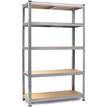 Humberg Schwerlastregal Metall 30 x 75 x 150 cm Silber