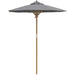 vidaXL Dunkelgrauer Gartenschirm 180x230 cm Bambus