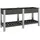 furnicato Garten-Hochbeet mit Ablage 175 x 50 x 75 cm Grau