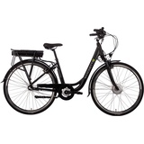 Saxonette E-Bike SAXONETTE "Advanced Plus" E-Bikes Gr. 50 cm, 28 Zoll (71,12 cm), schwarz (schwarz matt) E-Bikes Damen E-Bike Cityrad, Rücktrittbremse, integr. Rahmenschloss, Pedelec