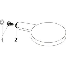 Hansgrohe Handbrause Axor innenl. WF, 120mm, 3jet, pol. bla vc