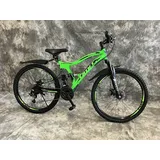 umit-bike 26" MTB Vollgefedert, 21-Gang Kettenschaltung, Scheibenbremsen NEU 2659-SCHWARZ-GELB