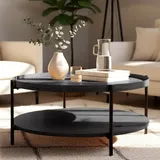 CLP Couchtisch Corbitan, grau/Ø 80 cm