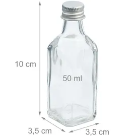 Relaxdays Kleine Flaschen 50 ml 25 St.