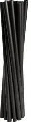 ABENA® Mehrweg Trinkhalme, 19 cm, Ø 6 mm, schwarz 1999909543 , 1 Karton = 10 Packungen à 250 Stück