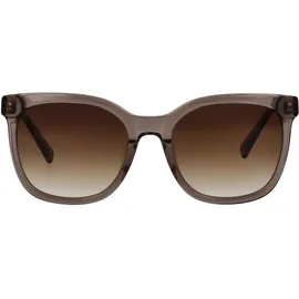 Brendel Eyewear Sonnenbrille BRENDEL EYEWEAR, transparent (braun transparent), leicht transparent, Sonnenbrillen Sonnenbrille, Schmetterlingsform, Vollrand, Verlaufstönung, taupefarbener Rahmen
