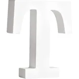 Rayher Schriftzug 62671000, aus Holz, Aufsteller, T, 3D-Buchstabe, 10 x 11 cm,