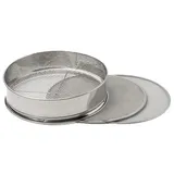 Weis 12930 Wechselsieb mit Einsätzen, Edelstahl, Silber, 30 x 30 x 8 cm