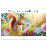 Calvendo Der Eichhörnchen-Kalender (Wandkalender 2026 DIN A3 quer), CALVENDO