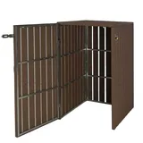 Proregal Mülltonnenbox XL 115 x 77 x 97 cm braun