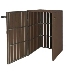Proregal Mülltonnenbox XL 115 x 77 x 97 cm braun