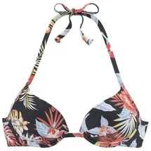 s.Oliver Bikini-Top Damen Schwarz/Mehrfarbig 38 Cup C