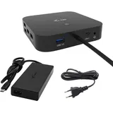 iTEC i-tec USB-C Dual Docking Station – 4K-Auflösung, 1x HDMI, 2x DP, 5x USB-A, 1x USB-C, Gbit-LAN, inkl. 100W Netzteil