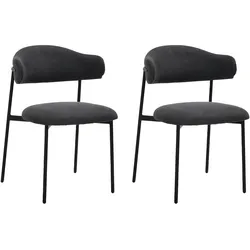 byLIVING Stuhl JERSEY, Breite 58 cm, dunkelgrau