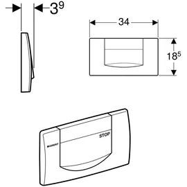 Geberit 200F Betätigungsplatte