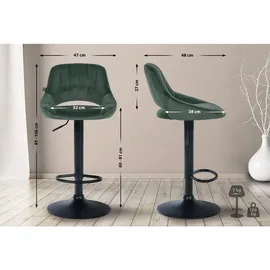 CLP Barhocker Milet 85 x 47 x 48 cm Grün
