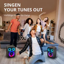 Tronsmart Halo 200 with microphone (black) (18 h, Batteriebetrieb), Bluetooth Lautsprecher, Schwarz