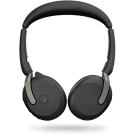 JABRA Evolve2 65 Flex MS Stereo USB Headset schwarz USB-A Wireless-Charging-Pad