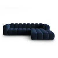 Micadoni Ecksofa Lupine, modular 4-Sitzer blau