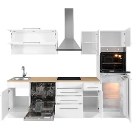 kochstation Küchenzeile KS-Eton 270 cm weiß