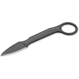 BASTINELLI KNIVES Unisex – Erwachsene Spade Plain feststehendes Messer, Schwarz, 15 cm
