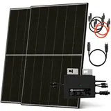 solarway Balkonkraftwerk 880W / 800W Solaranlage Steckerfertig WIFI Komplettset Photovoltaik Anlage