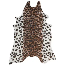 Kunstfell-Teppich Leopard braun / weiß 150 x 200 cm BOGONG