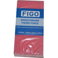 Bimsschwamm Bimsstein FIGO  100 x 50 x 25 mm rosa (0001)
