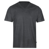 Trigema T-Shirt » V-Shirt DELUXE Baumwolle«, (1 tlg.), Gr. 4XL, anthrazit-melange, , 33092700-4XL
